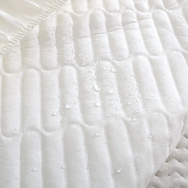 Luxury Cotton-Padded Brushed Fabric Quilted Waterproof Mattress Protector