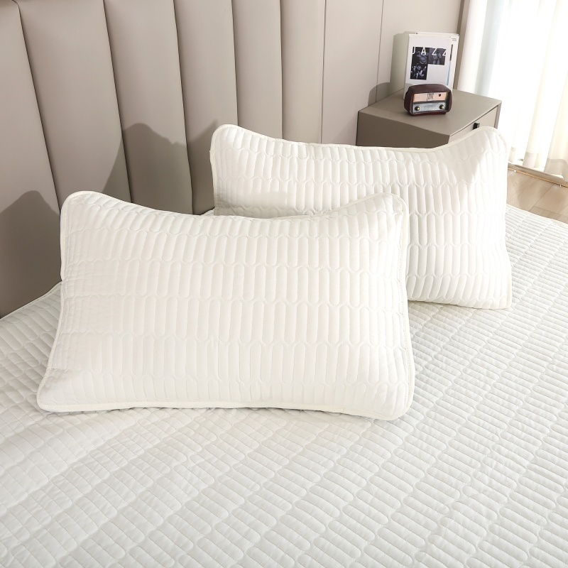 Luxury Cotton-Padded Brushed Fabric Quilted Waterproof Mattress Protector