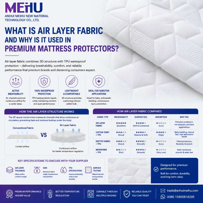 What Is Air Layer Fabric and Why Is It Used in Premium Mattress Protectors